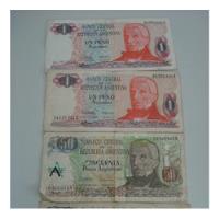 Usado, Lote De 4 Billetes Pesos Argentinos Antiguos De Coleccion segunda mano  Argentina
