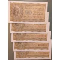 Billetes Antiguos Correlativos, 50 Centavos Moneda Nacional segunda mano  Argentina